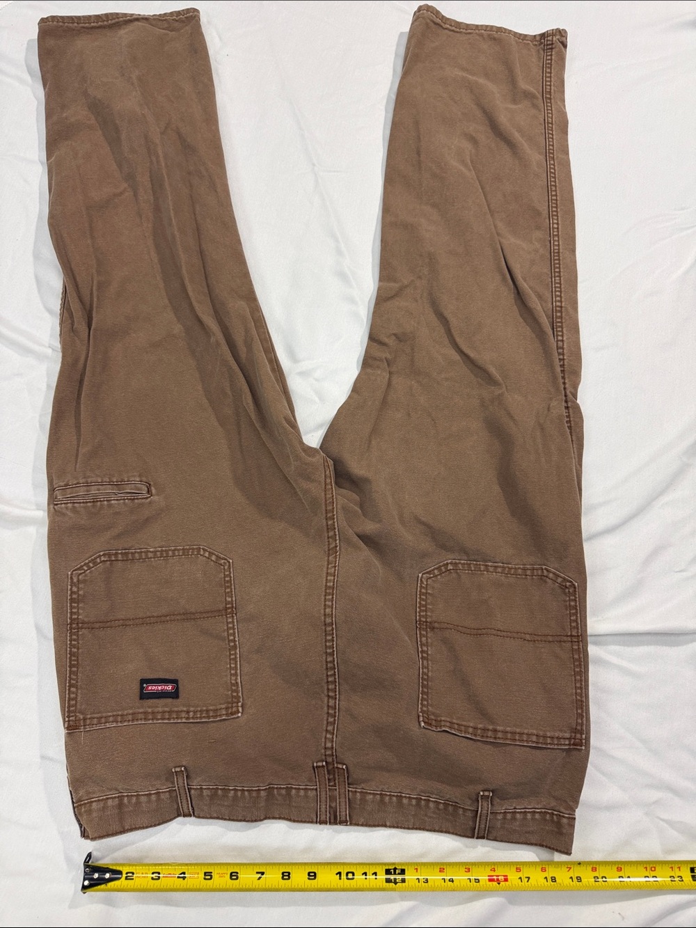 Dickies Brown Cargo Work Pants - Men's Utility Trousers